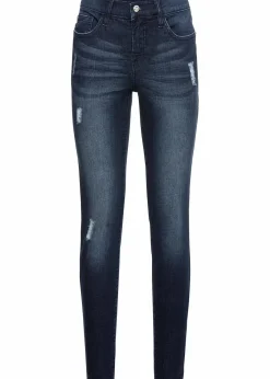bonprix Bekleidung·Shirts & Tops|Jeans^Skinny Jeans dunkelblau denim