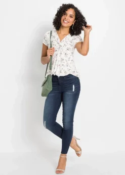 bonprix Bekleidung·Shirts & Tops|Jeans^Skinny Jeans dunkelblau denim