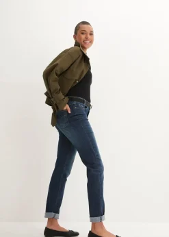 bonprix Kurzgrößen|Bekleidung·Shirts & Tops^Skinny Jeans Mid Waist, Bequembund nachtblau denim
