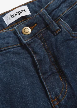 bonprix Jeans|Kurzgrößen^Skinny Jeans Mid Waist, Stretch dunkelblau used