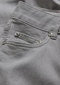 bonprix Jeans^Skinny Jeans Mid Waist, Stretch hellgrau denim