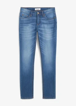 bonprix Jeans|Kurzgrößen^Skinny Jeans Mid Waist, Stretch blau used