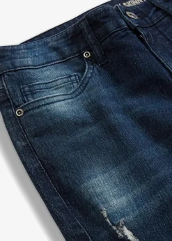 bonprix Bekleidung·Shirts & Tops|Jeans^Skinny Jeans Mid Waist, Stretch dunkelblau denim