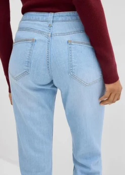 bonprix Jeans|Kurzgrößen^Skinny Jeans Mid Waist, Stretch hellblau used