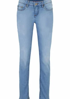 bonprix Jeans|Kurzgrößen^Skinny Jeans Mid Waist, Stretch hellblau used