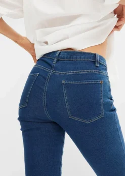 bonprix Bekleidung·Shirts & Tops|Jeans^Skinny Jeans Mid Waist, Stretch blau denim
