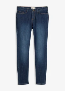 bonprix Kurzgrößen|Bekleidung·Shirts & Tops^Skinny Jeans Mid Waist, Stretch dunkelblau used