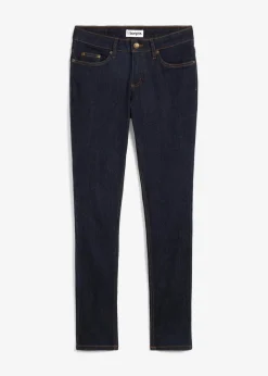 bonprix Jeans|Kurzgrößen^Skinny Jeans Mid Waist, Stretch dunkelblau