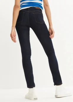 bonprix Jeans|Kurzgrößen^Skinny Jeans Mid Waist, Stretch dunkelblau