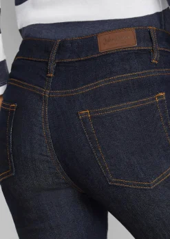 bonprix Jeans|Kurzgrößen^Skinny Jeans Mid Waist, Stretch dunkelblau