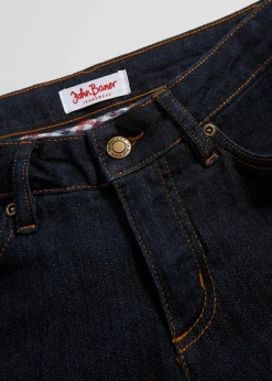 bonprix Jeans|Kurzgrößen^Skinny Jeans Mid Waist, Stretch dunkelblau
