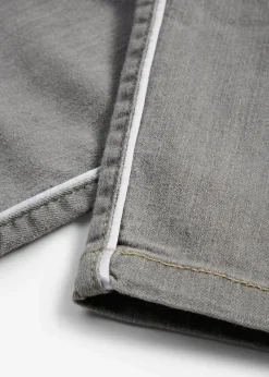 bonprix Jeans|Kurzgrößen^Skinny-Jeans High Waist, 7/8 Komfort-Stretch hellgrau denim