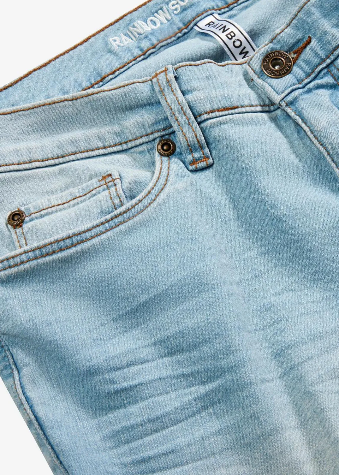 bonprix Bekleidung·Shirts & Tops|Jeans^Skinny-Jeans, Mid Waist, cropped hellblau denim