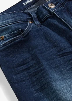 bonprix Jeans|Bekleidung·Shirts & Tops^Skinny-Jeans, Mid Waist, cropped dunkelblau denim