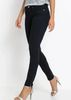 bonprix Bekleidung·Shirts & Tops|Jeans^Skinny-Jeans Mid Waist, cropped schwarz