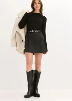 bonprix Bekleidung·Outdoorbekleidung|Bekleidung·Kleider^Skort dunkelanthrazit meliert