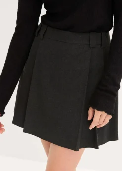 bonprix Bekleidung·Outdoorbekleidung|Bekleidung·Kleider^Skort dunkelanthrazit meliert