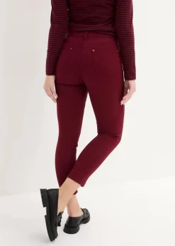 bonprix Bekleidung·Kleider^Slim Fit 7/8-Hose, High Waist ahornrot
