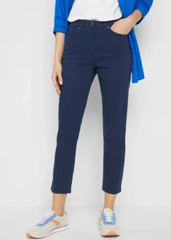 bonprix Bekleidung·Kleider^Slim Fit 7/8-Hose, High Waist dunkelblau