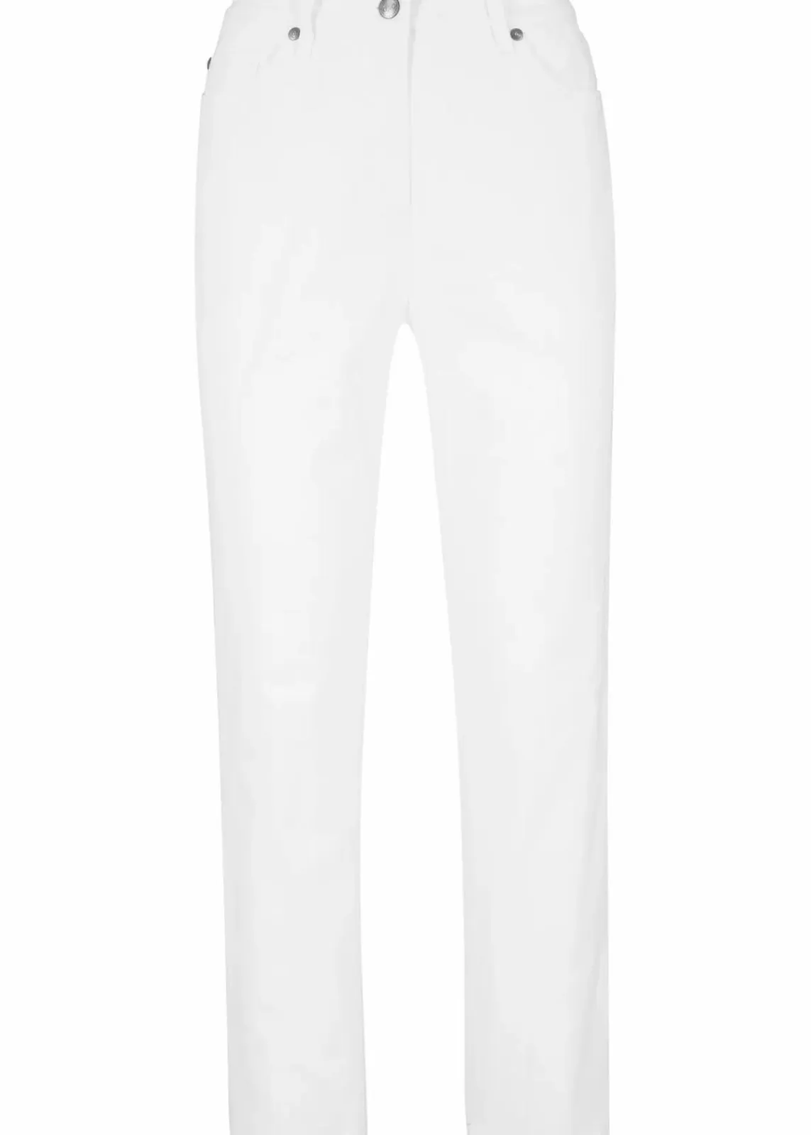 bonprix Bekleidung·Kleider^Slim Fit 7/8-Hose, High Waist weiß