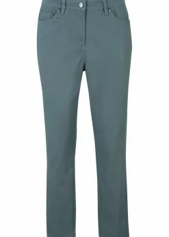 bonprix Bekleidung·Kleider^Slim Fit 7/8-Hose, High Waist eukalyptusgrün