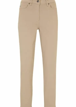 bonprix Bekleidung·Kleider^Slim Fit 7/8-Hose, High Waist sand
