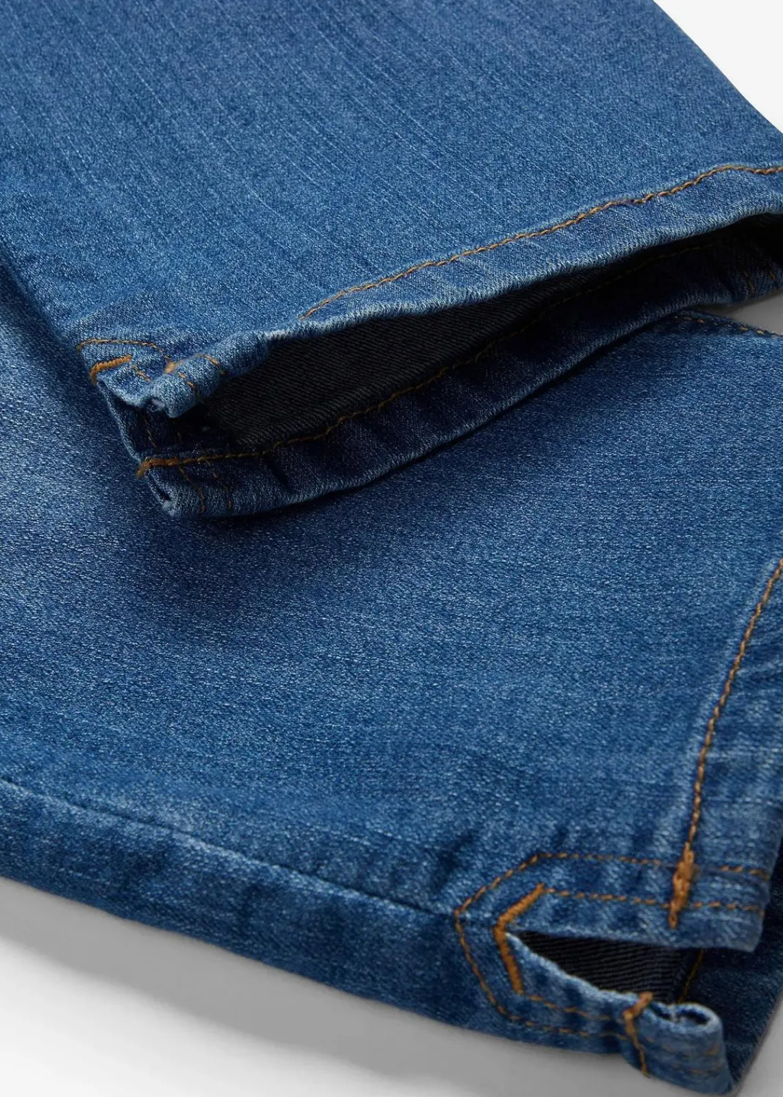 bonprix Bekleidung·Shirts & Tops|Jeans^Slim Fit Jeans Mid Waist, cropped blau used
