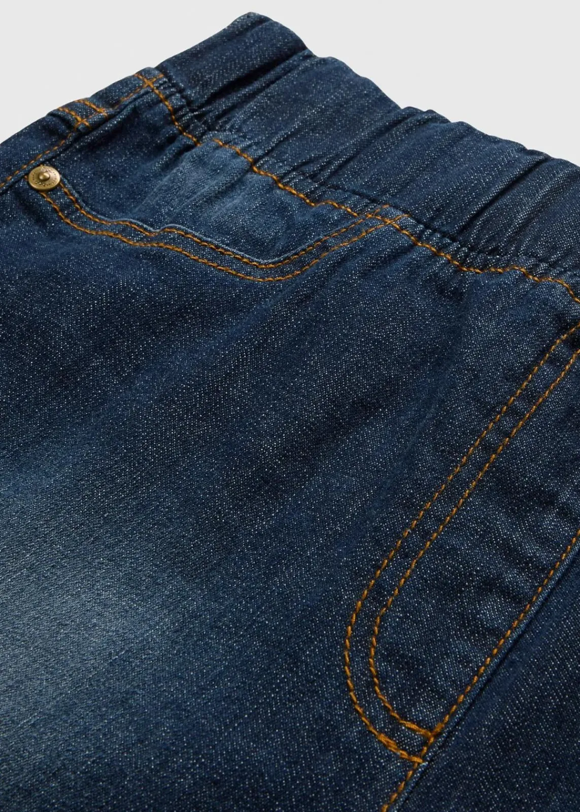 bonprix Bekleidung·Shirts & Tops|Jeans^Slim Fit Jeans, Mid Waist, Baumwolle dunkelblau denim