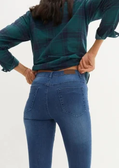 bonprix Bekleidung·Shirts & Tops|Jeans^Slim Jeans High Waist, Shaping blau used