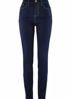 bonprix Bekleidung·Shirts & Tops|Jeans^Slim-Fit-Jeans High Waist, Super Stretch dark denim
