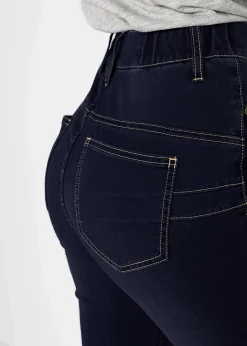 bonprix Bekleidung·Shirts & Tops|Jeans^Slim-Fit-Jeans High Waist, Super Stretch dark denim