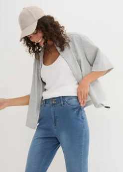 bonprix Jeans|Bekleidung·Shirts & Tops^Slim-Fit-Jeans High Waist, Super Stretch blue stone used