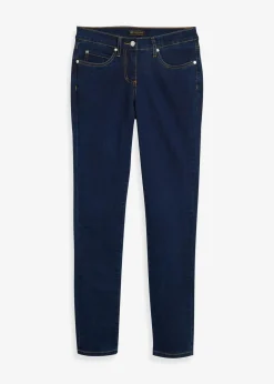 bonprix Jeans|Kurzgrößen^Slim-Fit-Jeans Mid Waist, Super Stretch darkblue stone