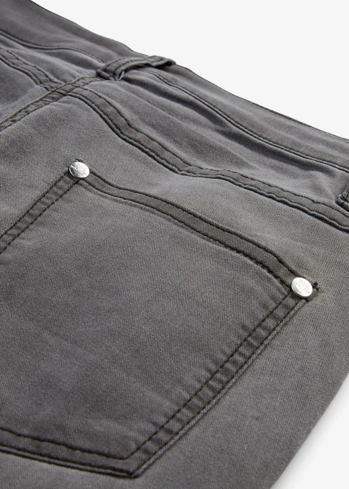 bonprix Jeans|Kurzgrößen^Slim-Fit-Jeans Mid Waist, Super Stretch grey denim