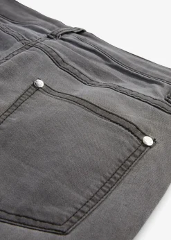 bonprix Jeans|Kurzgrößen^Slim-Fit-Jeans Mid Waist, Super Stretch grey denim