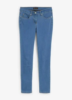 bonprix Jeans|Kurzgrößen^Slim-Fit-Jeans Mid Waist, Super Stretch blue stone