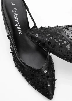 bonprix Pumps|Festliche Mode^Slingpumps schwarz