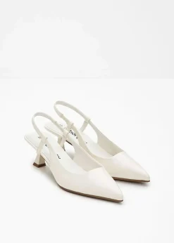 bonprix Pumps^Slingpumps in Lack-Optik wollweiß