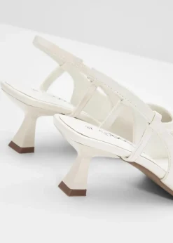 bonprix Pumps^Slingpumps in Lack-Optik wollweiß