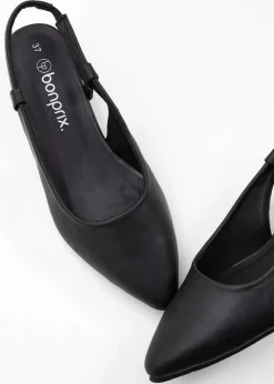 bonprix Pumps^Slingpumps mit flachem Absatz schwarz
