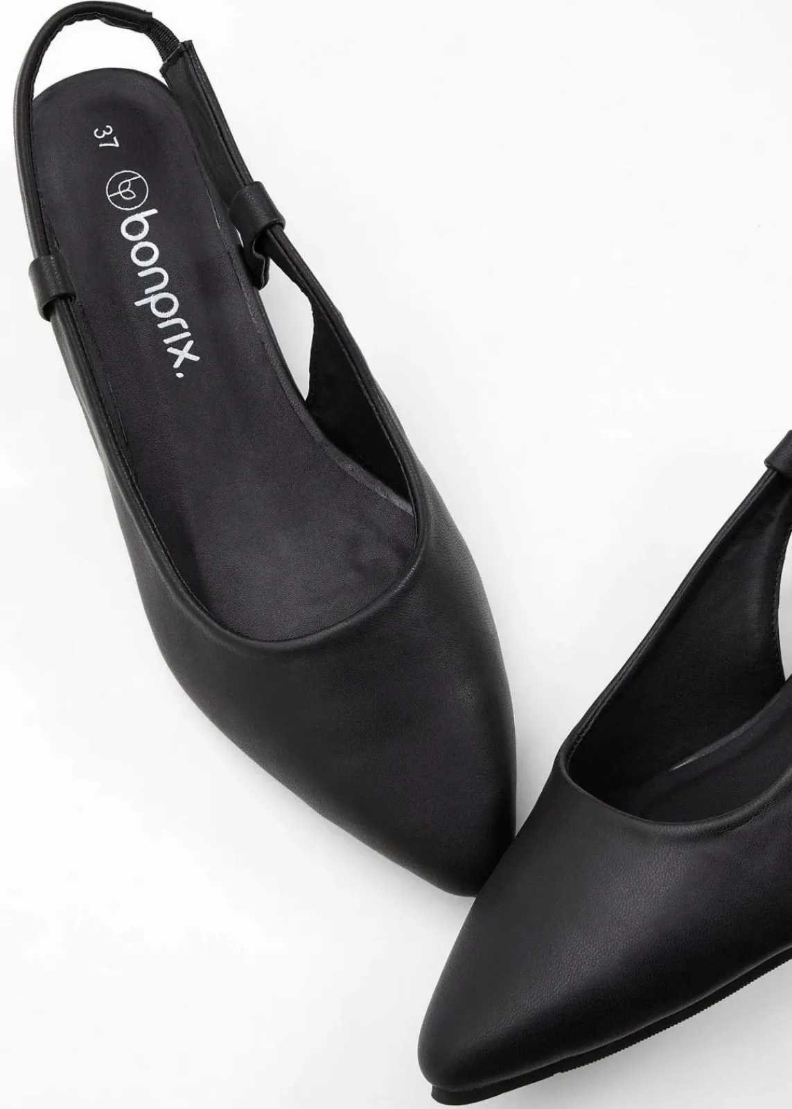 bonprix Pumps^Slingpumps mit flachem Absatz schwarz