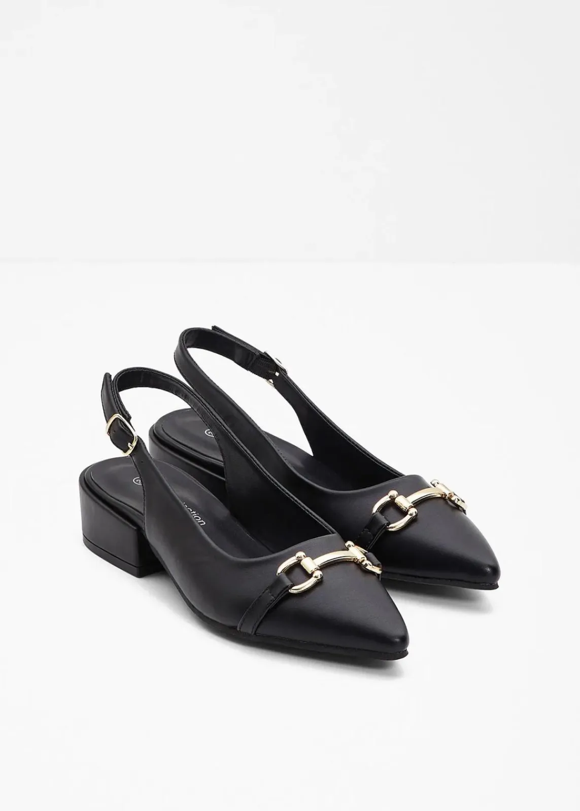 bonprix Pumps^Slingpumps mit flachem Absatz schwarz