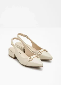 bonprix Pumps^Slingpumps mit flachem Absatz beige