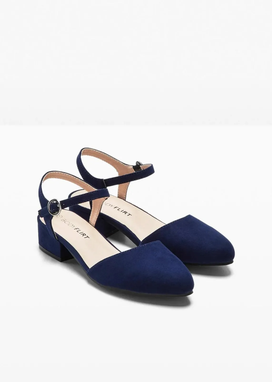 bonprix Pumps^Slingpumps mit niedrigem Absatz dunkelblau