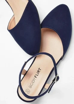 bonprix Pumps^Slingpumps mit niedrigem Absatz dunkelblau