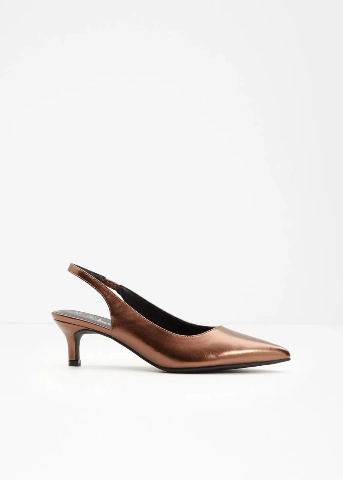 bonprix Pumps^Slingpumps mit schmalem Absatz braun metallic