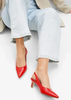 bonprix Pumps^Slingpumps mit schmalem Absatz rot