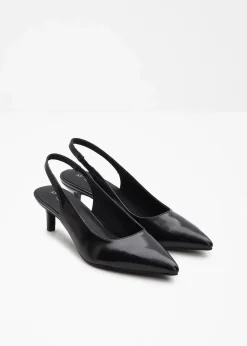 bonprix Pumps^Slingpumps mit schmalem Absatz schwarz