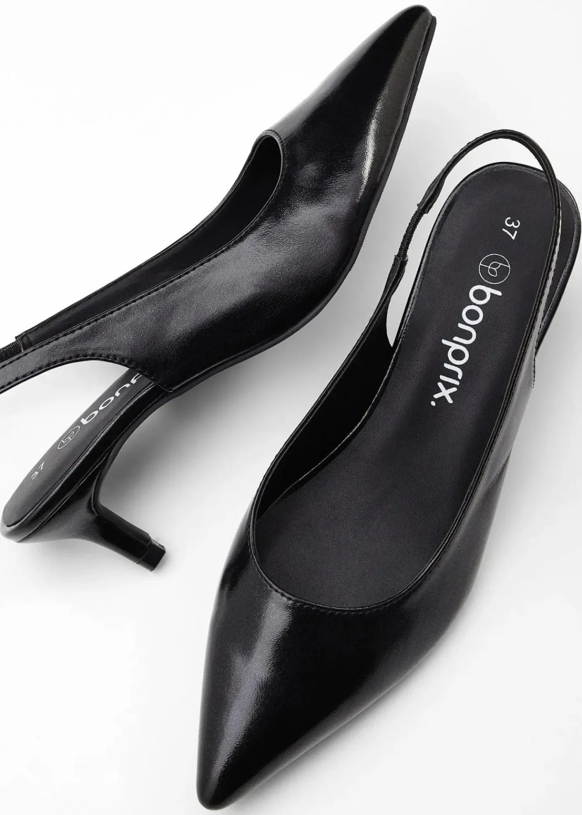 bonprix Pumps^Slingpumps mit schmalem Absatz schwarz