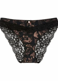 bonprix Wäsche·Dessous|Wäsche·Höschen^Slip schwarz/kupfer